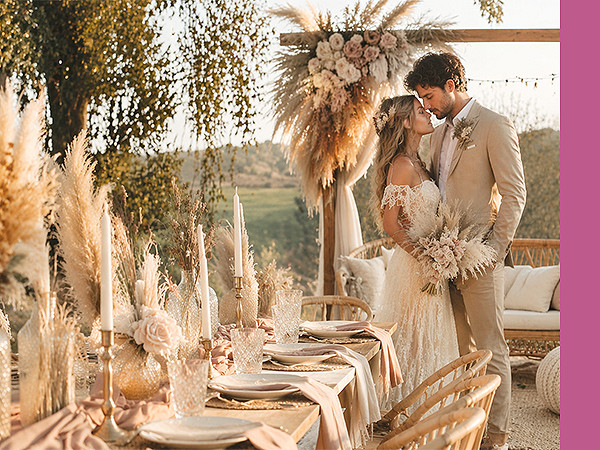 Matrimonio in stile naturale e bohémien