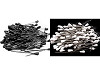 Spilli per tappezzeria, con teste in plastica, lunghezza: 60 mm 