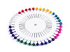 Plastic Head Pins / Dressmaker Pins on Rosette, length 37 mm