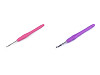 Uncinetto con manico in silicone, misura: 2 ; 2,5 ; 3 ; 3,5 ; 4 ; 5