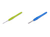 Uncinetto con manico in silicone, misura: 2 ; 2,5 ; 3 ; 3,5 ; 4 ; 5