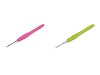 Uncinetto con manico in silicone, misura: 2 ; 2,5 ; 3 ; 3,5 ; 4 ; 5