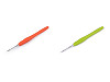 Uncinetto con manico in silicone, misura: 2 ; 2,5 ; 3 ; 3,5 ; 4 ; 5