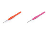Uncinetto con manico in silicone, misura: 2 ; 2,5 ; 3 ; 3,5 ; 4 ; 5