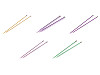 Straight Knitting Needles No. 3; 3.5; 4; 4.5; 5; 5.5; 6; 8; 9; 10