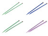 Straight Knitting Needles No. 3; 3.5; 4; 4.5; 5; 5.5; 6; 8; 9; 10