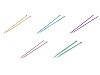 Straight Knitting Needles No. 3; 3.5; 4; 4.5; 5; 5.5; 6; 8; 9; 10