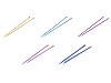Aiguilles à tricoter droites n° 3 ; 3,5 ; 4 ; 4,5 ; 5 ; 5,5 ; 6 ; 8 ; 9 ; 10