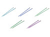 Straight Knitting Needles No. 3; 3.5; 4; 4.5; 5; 5.5; 6; 8; 9; 10