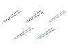 Agujas de tejer rectas n.º 3; 3.5; 4; 4.5; 5; 5.5; 6; 8; 9; 10