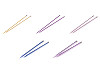 Aiguilles à tricoter droites n° 3 ; 3,5 ; 4 ; 4,5 ; 5 ; 5,5 ; 6 ; 8 ; 9 ; 10