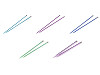 Agujas de tejer rectas n.º 3; 3.5; 4; 4.5; 5; 5.5; 6; 8; 9; 10