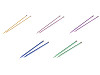Aiguilles à tricoter droites n° 3 ; 3,5 ; 4 ; 4,5 ; 5 ; 5,5 ; 6 ; 8 ; 9 ; 10