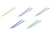 Straight Knitting Needles No. 3; 3.5; 4; 4.5; 5; 5.5; 6; 8; 9; 10