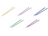 Straight Knitting Needles No. 3; 3.5; 4; 4.5; 5; 5.5; 6; 8; 9; 10