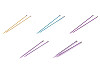 Aiguilles à tricoter droites n° 3 ; 3,5 ; 4 ; 4,5 ; 5 ; 5,5 ; 6 ; 8 ; 9 ; 10