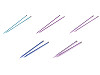Straight Knitting Needles No. 3; 3.5; 4; 4.5; 5; 5.5; 6; 8; 9; 10