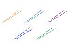 Straight Knitting Needles No. 3; 3.5; 4; 4.5; 5; 5.5; 6; 8; 9; 10