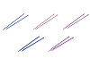 Straight Knitting Needles No. 3; 3.5; 4; 4.5; 5; 5.5; 6; 8; 9; 10