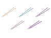 Straight Knitting Needles No. 3; 3.5; 4; 4.5; 5; 5.5; 6; 8; 9; 10
