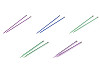 Straight Knitting Needles No. 3; 3.5; 4; 4.5; 5; 5.5; 6; 8; 9; 10