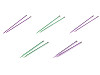 Druty proste nr. 3; 3,5; 4; 4,5; 5; 5,5; 6; 8; 9; 10