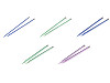 Agujas de tejer rectas n.º 3; 3.5; 4; 4.5; 5; 5.5; 6; 8; 9; 10