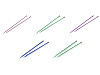 Agujas de tejer rectas n.º 3; 3.5; 4; 4.5; 5; 5.5; 6; 8; 9; 10