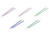 Agujas de tejer rectas n.º 3; 3.5; 4; 4.5; 5; 5.5; 6; 8; 9; 10
