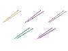 Straight Knitting Needles No. 3; 3.5; 4; 4.5; 5; 5.5; 6; 8; 9; 10
