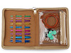 A Set of Circular Needles with Screw in a Case