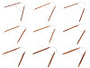 Andrele circulare de bambus nr. 3; 3,5; 4; 4,5; 5; 5,5; 6; 6,5; 7; 8