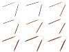 Druty na żyłce bambusowe rozmiar 3; 3,5; 4; 4,5; 5; 5,5; 6; 6,5; 7; 8