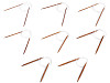 Agujas de bambú circulares para tejer n.º 3; 3,5; 4; 4,5; 5; 5,5; 6; 6,5; 7; 8