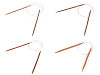 Aiguilles à tricoter circulaires en bambou n<sup>o</sup> 3 ; 3,5 ; 4 ; 4,5 ; 5 ; 5,5 ; 6 ; 6,5 ; 7 ; 8