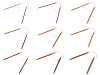 Circular Bamboo Knitting Needles No. 3; 3.5; 4; 4.5; 5; 5.5; 6; 6.5; 7; 8