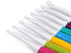 Crochet hook set with silicone handle