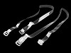 Clear Bra Shoulder Straps width 10 mm with plastic fastening