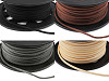Flat Imitation Leather Cord / String, width 3 mm