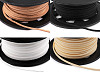 Flat Imitation Leather Cord / String, width 3 mm