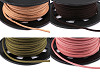 Cordón plano de polipiel, ancho 3 mm