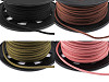 Cordon plat en similicuir, largeur 3 mm