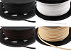 Cordón plano de polipiel, ancho 3 mm