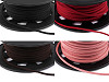 Flat Imitation Leather Cord / String, width 3 mm
