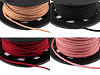 Flat Imitation Leather Cord / String, width 3 mm