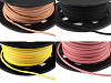 Flat Imitation Leather Cord / String, width 3 mm