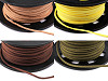 Cordoncino piatto in finta pelle, larghezza: 3 mm