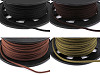 Cordón plano de polipiel, ancho 3 mm