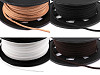 Cordón plano de polipiel, ancho 3 mm
