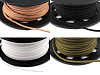 Flat Imitation Leather Cord / String, width 3 mm